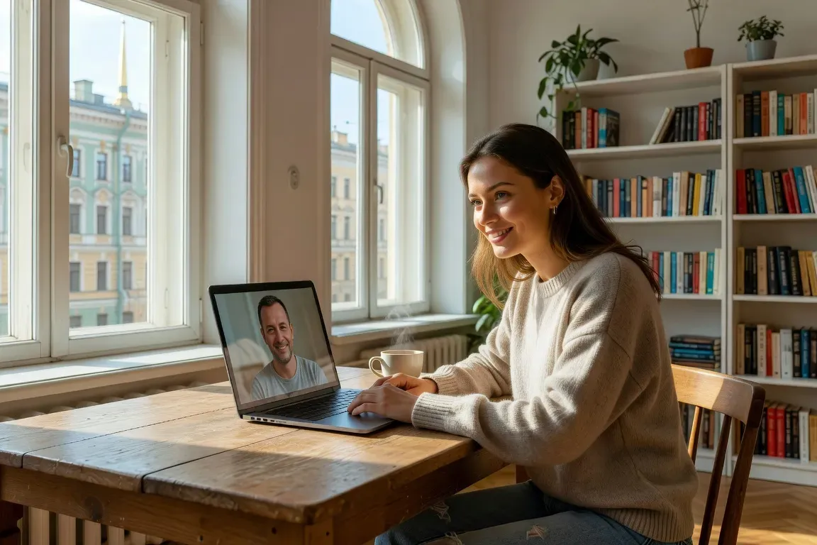 International couple connecting via verified dating platform 2026