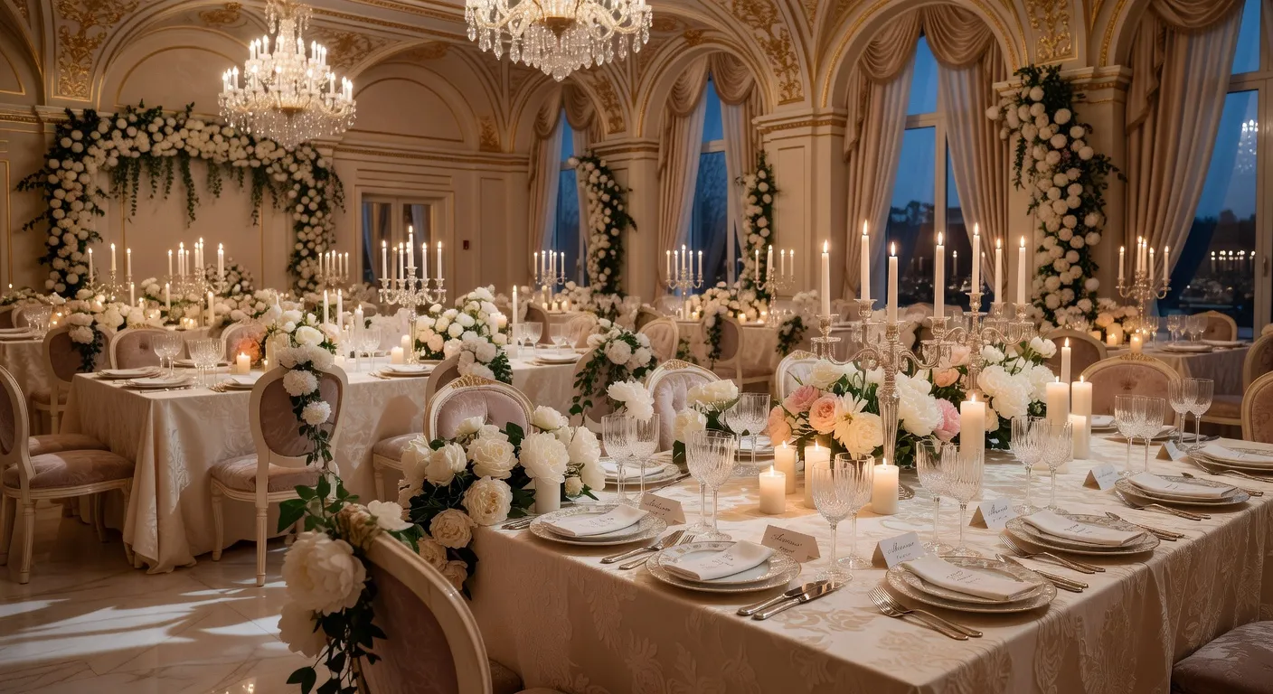 Beautiful Russian wedding reception hall