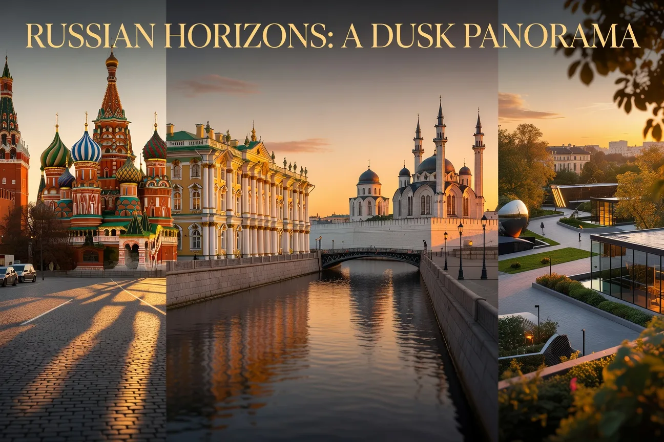 Collage de 10 villes russes Moscou St-Petersbourg Kazan Krasnodar Ekaterinbourg pour rencontrer des epouses 2026