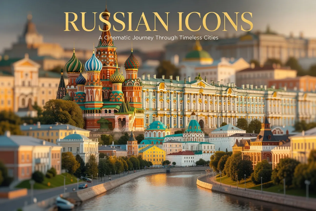 Collage de 10 ciudades rusas Moscu San Petersburgo Kazan Krasnodar Ekaterimburgo para conocer esposas 2026